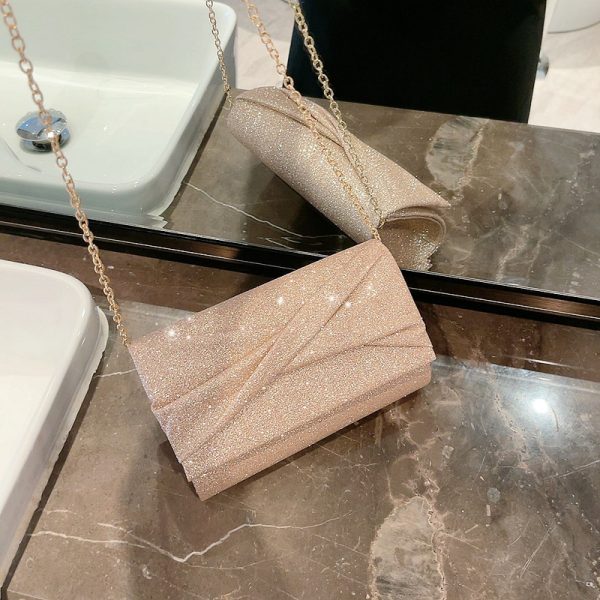 Gold Fashion Envelope Clutch - Image 9