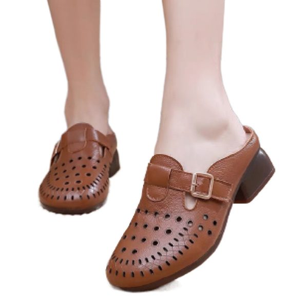 Toe Cap Semi Slipper Women's Summer Outerwear - Image 3