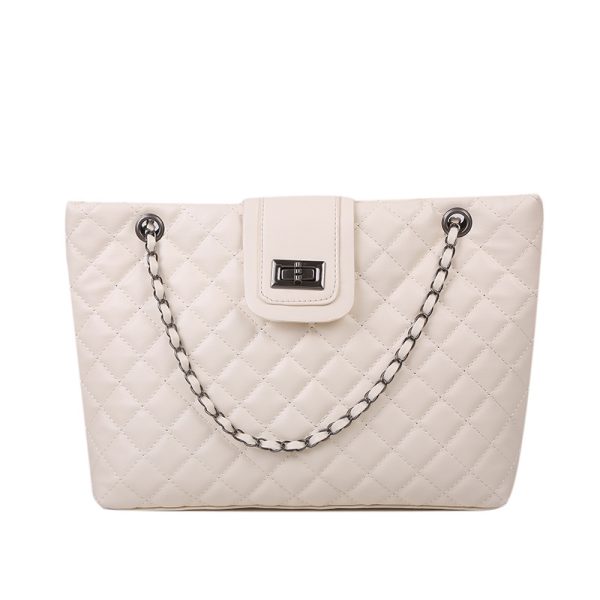 Fashion Lingge Embroidery Thread Chain Bag - Image 2