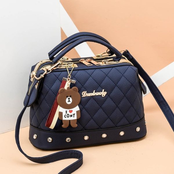autumn and winter trend new single shoulder diagonal small bag Korean fashion handbag small square bag - Image 8