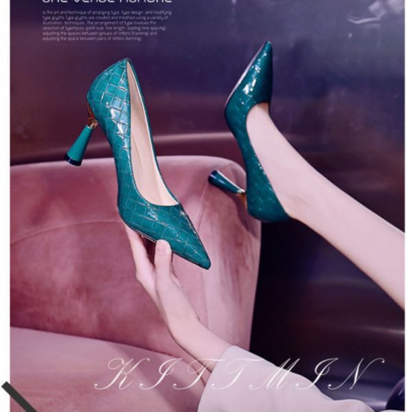 Woman High-heeled Shoes Stiletto Pointed Toe - Image 6