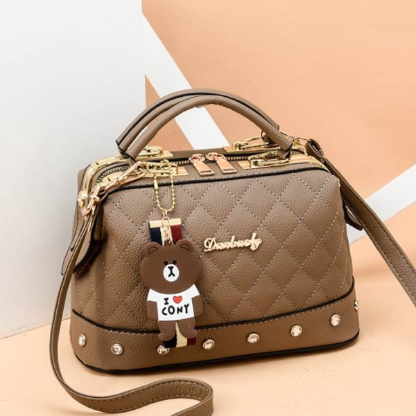 autumn and winter trend new single shoulder diagonal small bag Korean fashion handbag small square bag - Image 3
