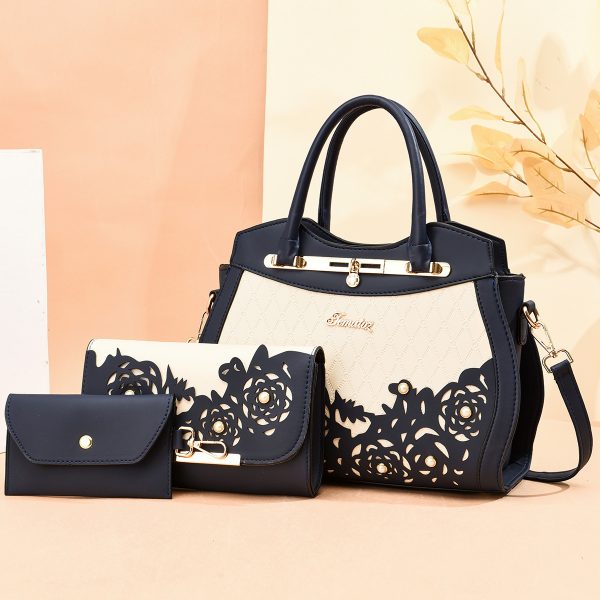 Three-piece Fashion Women's Leather Handbag - Image 7