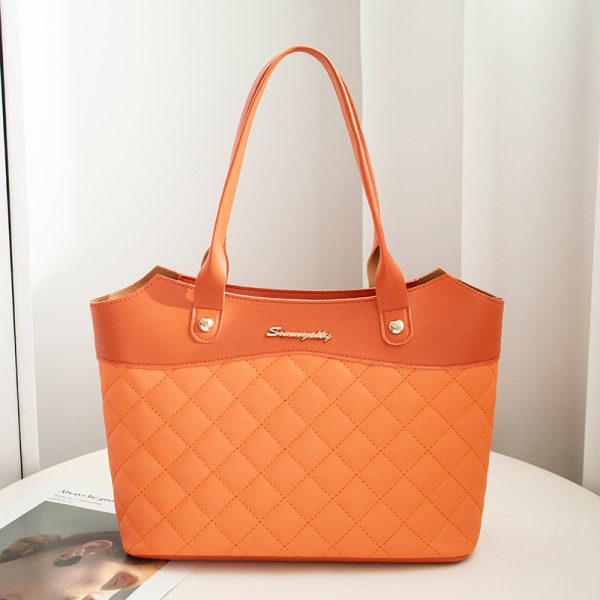 Rhombus Handbag Women Shopping Shoulder Crossbody Bags - Image 3