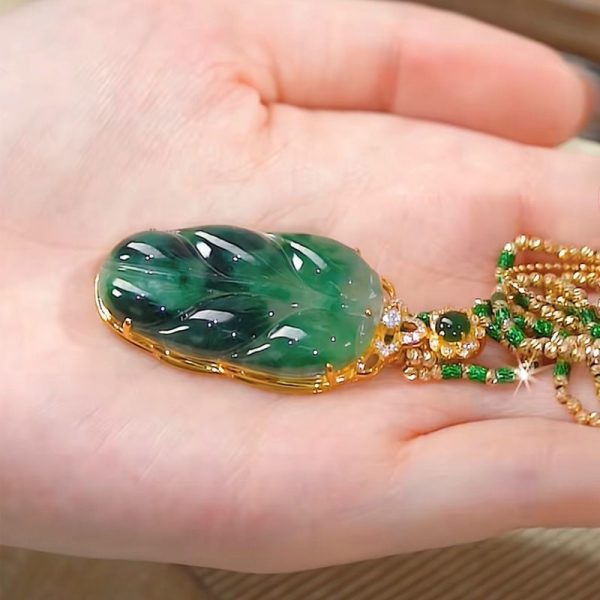 Descendants Of The Rich Jade Green Pendant Necklace - Image 5