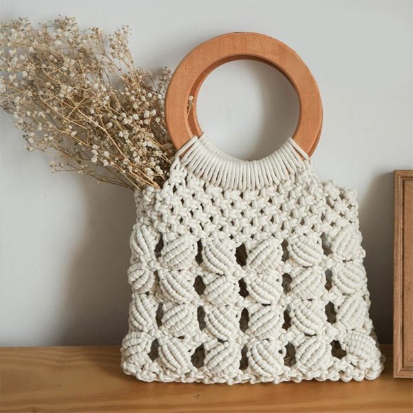 Fashion cotton rope straw women bags - Image 8
