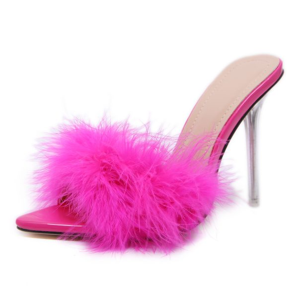 High Heels Pointed Toe Stiletto Comfortable Sandals And Slippers - Image 9