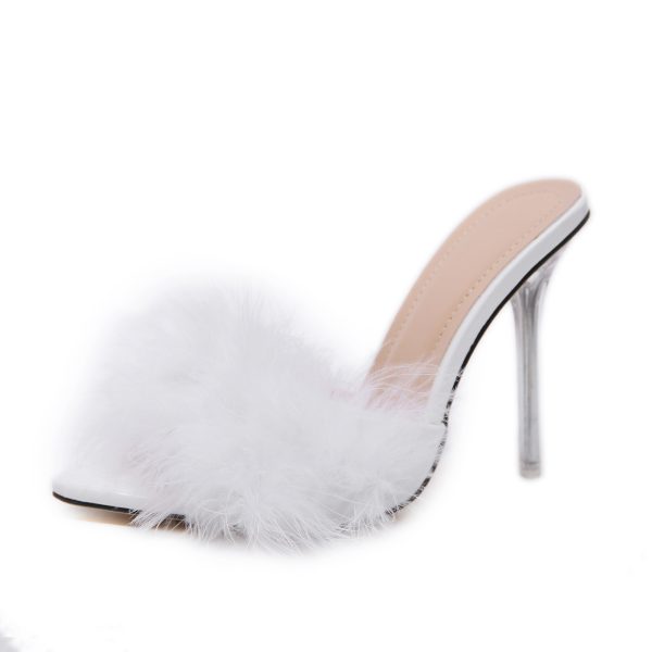 High Heels Pointed Toe Stiletto Comfortable Sandals And Slippers - Image 7