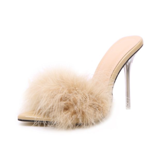 High Heels Pointed Toe Stiletto Comfortable Sandals And Slippers - Image 3