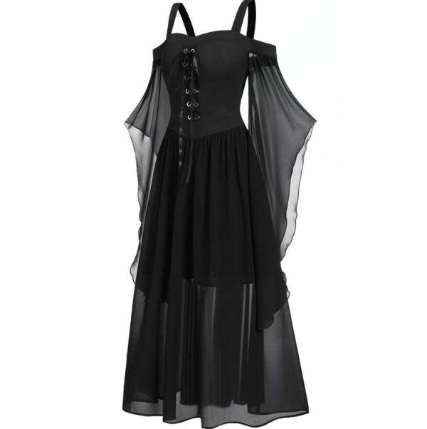Halloween Witch Sling Strap And Big One Piece Dress - Image 5