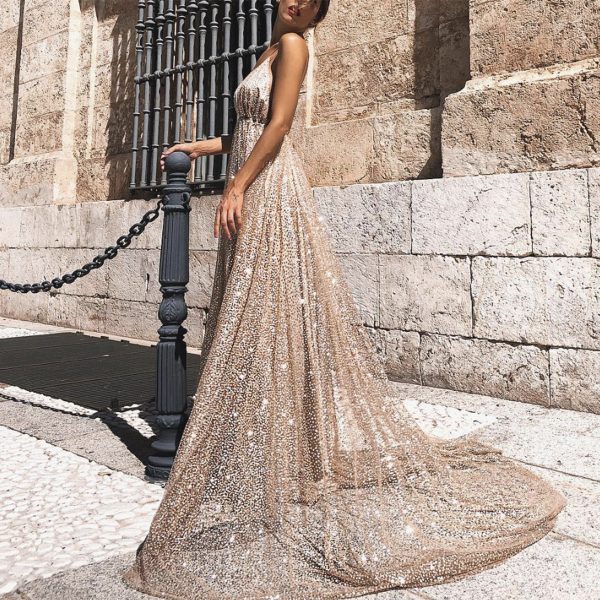 Sexy Evening Gown Women Dress Ladies Pencil Party Dresses - Image 5