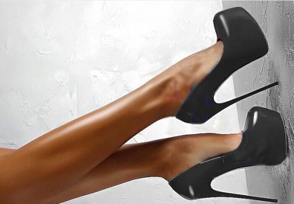 Spring Autumn Sexy Wedding Fetish Round Toe Woman Pumps Platform Very High Heel Pumps - Image 2