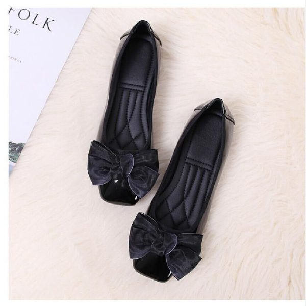 Womens Shoes Ballet Flats Boat Shoes Woman Slip-on Elegant Shine - Image 3