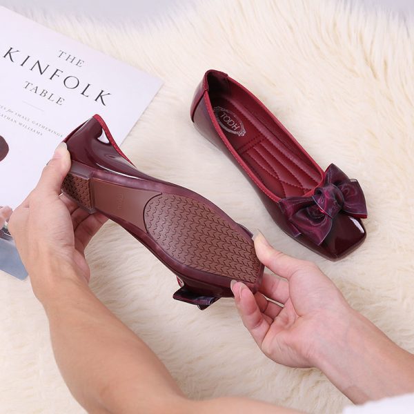 Womens Shoes Ballet Flats Boat Shoes Woman Slip-on Elegant Shine - Image 5