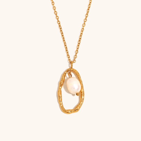 New Pearl Stainless Steel 18K Gold Plating Personality Pendant - Image 4
