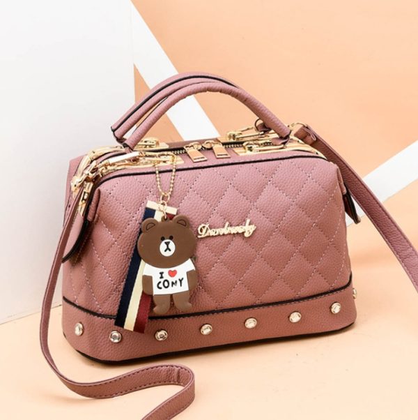 autumn and winter trend new single shoulder diagonal small bag Korean fashion handbag small square bag - Image 9