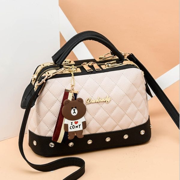 autumn and winter trend new single shoulder diagonal small bag Korean fashion handbag small square bag - Image 5
