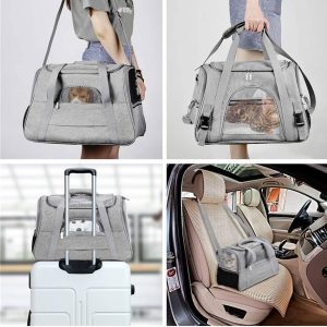 Dog Carrier Bags Portable Pet Cat Dog Backpack Breathable Cat Carrier Bag Airline Approved Transport Carrying For Cats Small New