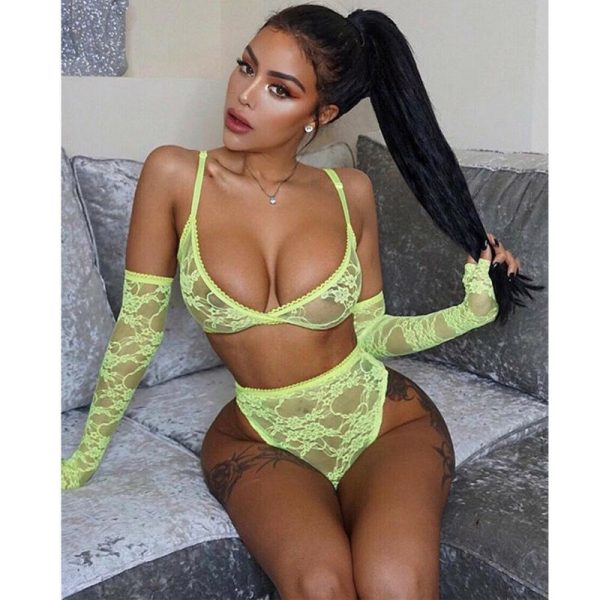 Sexy lingerie lace nightdress - Image 10