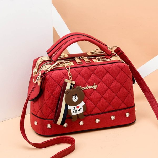 autumn and winter trend new single shoulder diagonal small bag Korean fashion handbag small square bag - Image 2