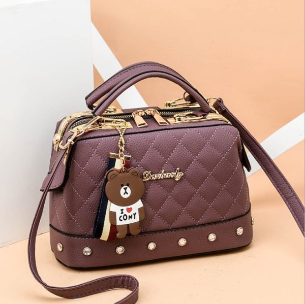 autumn and winter trend new single shoulder diagonal small bag Korean fashion handbag small square bag - Image 4