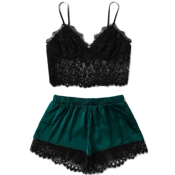 Sexy lingerie sexy women's split lace lingerie sexy suit - Image 2