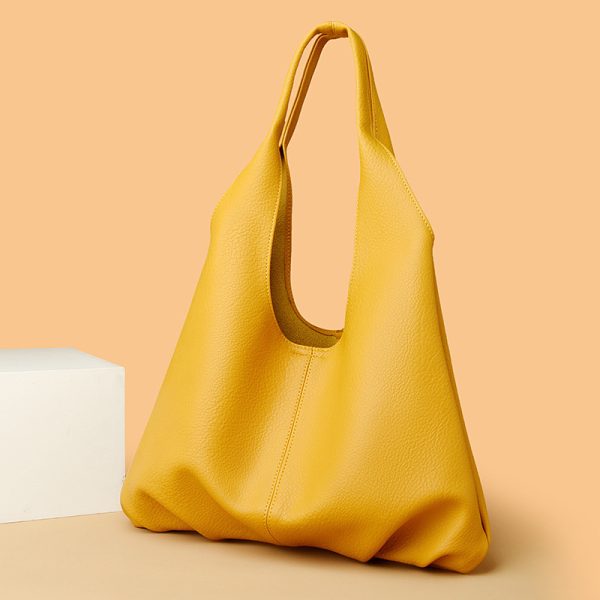 Ins Design Underarm Bags Fashion Solid Color Large Capacity Simple Shoulder Bag For Women Party Bags - Image 9