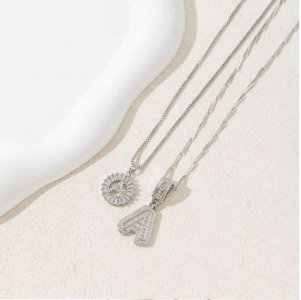Diamond Crystal Candy 26-letter Double-layer Necklace - Image 5