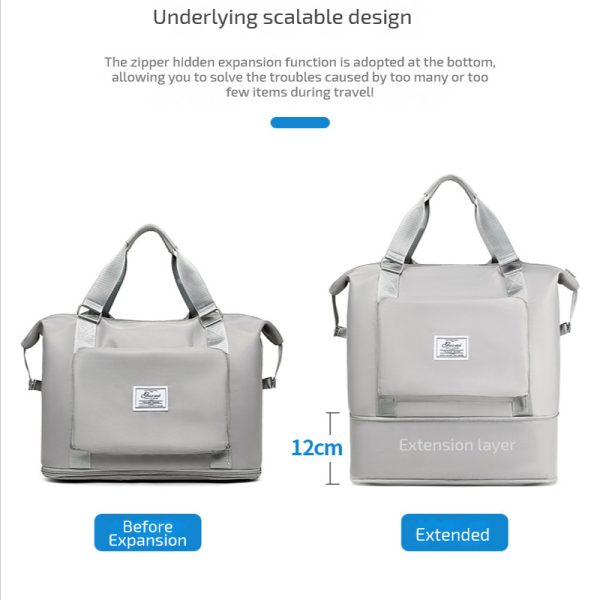 Folding Travel Bags For Backpack Handbag Sholder Bag Gym Fitness Weekender Overnight Women - Image 8