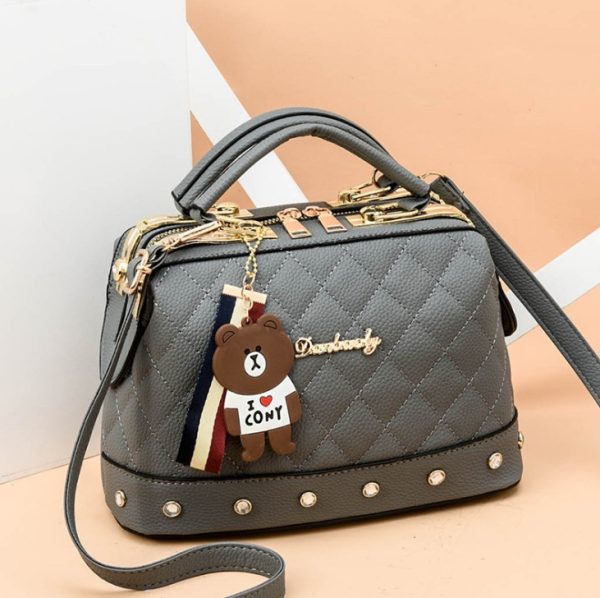 autumn and winter trend new single shoulder diagonal small bag Korean fashion handbag small square bag - Image 6