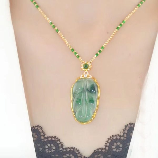 Descendants Of The Rich Jade Green Pendant Necklace