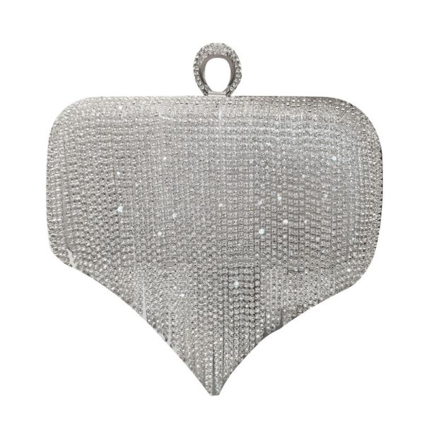 new shiny diamond ladies fringed hand bag bag bag bag night party party bride Xiekua package - Image 6