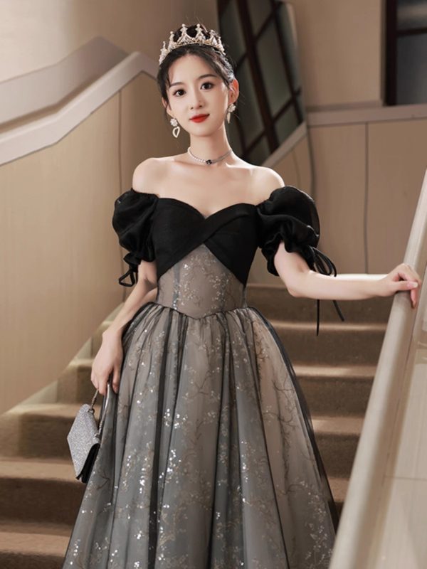Off-shoulder Evening Dress High Sense Annual Birthday Performance Princess Dress - Image 5