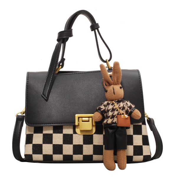Black And White Contrast Color Trend Korean Female Bag - Image 2