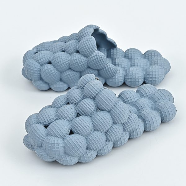 New Summer Fashion Massage Mesh  Bubble  Bathroom Slides Home Indoor Anti-Skid Shoes - Image 3