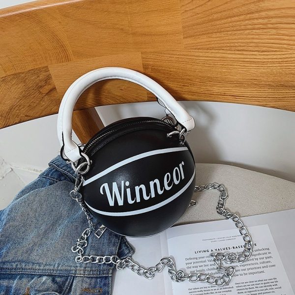 Basketball Shape Handbags and Purses for Women Chain Shoulder Crossbody Bag Girls Ladies HandBags - Image 6