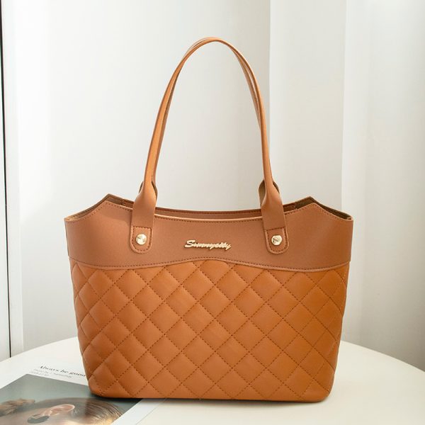 Rhombus Handbag Women Shopping Shoulder Crossbody Bags - Image 4