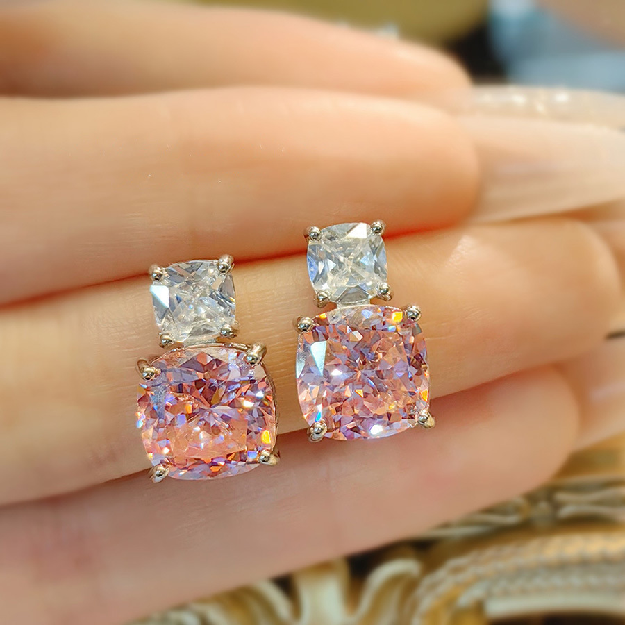 High Carbon Diamond Ice Flower Cut All-match Necklace - Image 6
