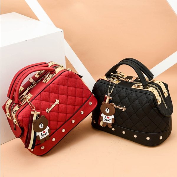 autumn and winter trend new single shoulder diagonal small bag Korean fashion handbag small square bag - Image 7