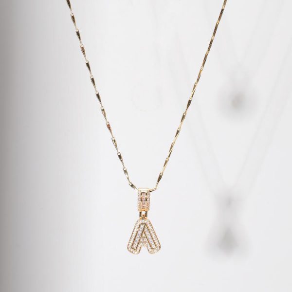 Diamond Crystal Candy 26-letter Double-layer Necklace - Image 10