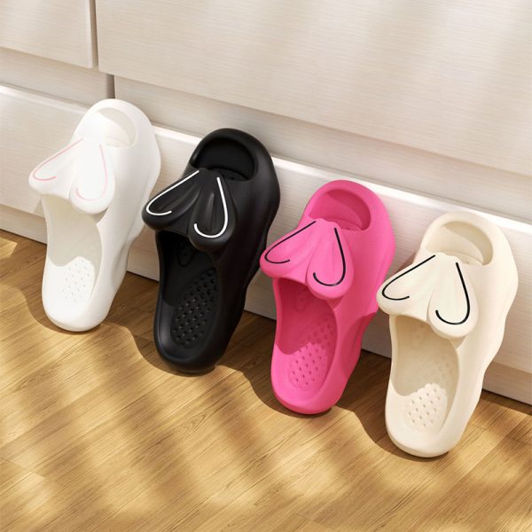 Cute Rabbit Slippers For Women Indoor And Outdoor Non-slip Thick Soles Floor Bathroom EVA Slippers Fashion Cartoon House Shoes - Image 2