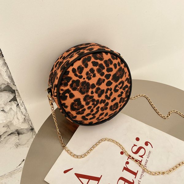 Circular Design Fashion Women Shoulder Bag Leather Women's Crossbody Messenger Bags Ladies Purse Female Round Handbag - Image 4