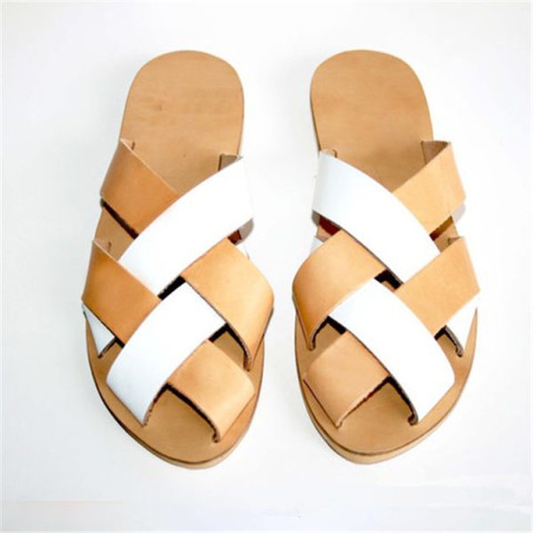 Colorblock woven slippers - Image 3