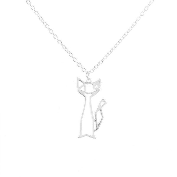 European And American Fashion Jewelry Spot Wholesale Fashion Cute Cat Pendant Necklace - Image 2