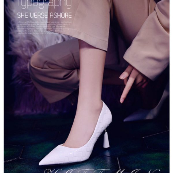 Woman High-heeled Shoes Stiletto Pointed Toe - Image 2