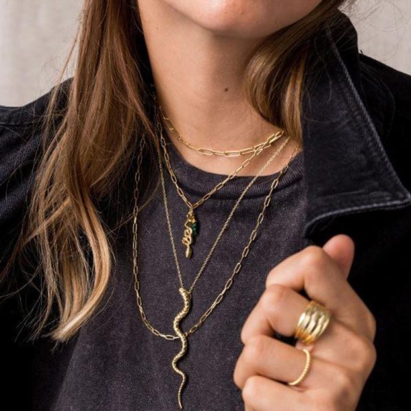 Female Creative Versatile Serpentine Pendant Necklace - Image 3