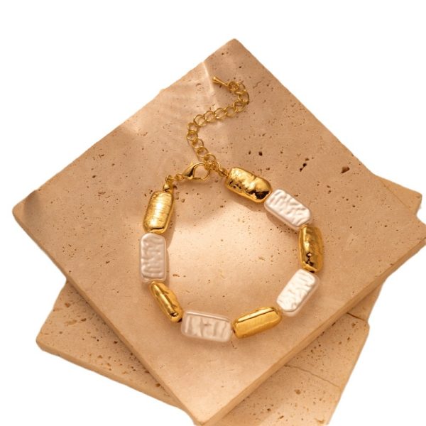 Creative Stitching Metal Necklace Bracelet For Women - Image 3