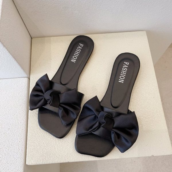 Fashion Personality Flat Bowknot Slippers For Women - Image 3