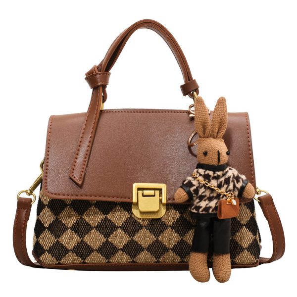 Black And White Contrast Color Trend Korean Female Bag - Image 3