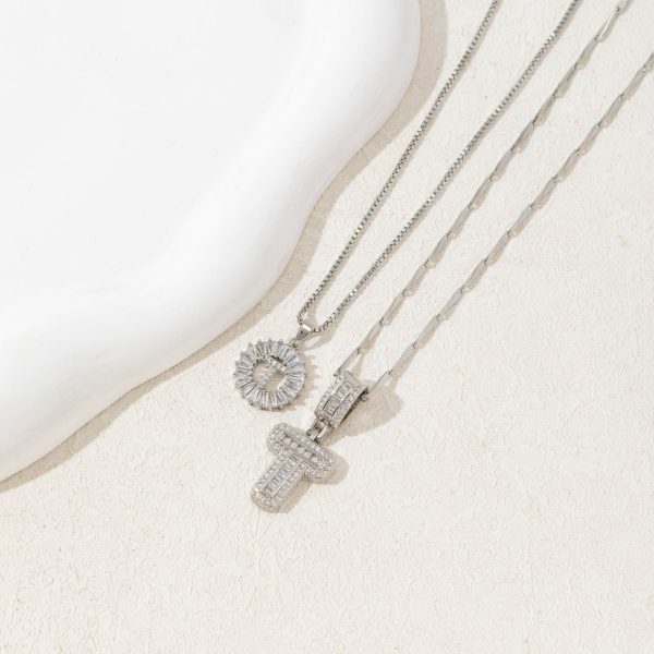 Diamond Crystal Candy 26-letter Double-layer Necklace - Image 9